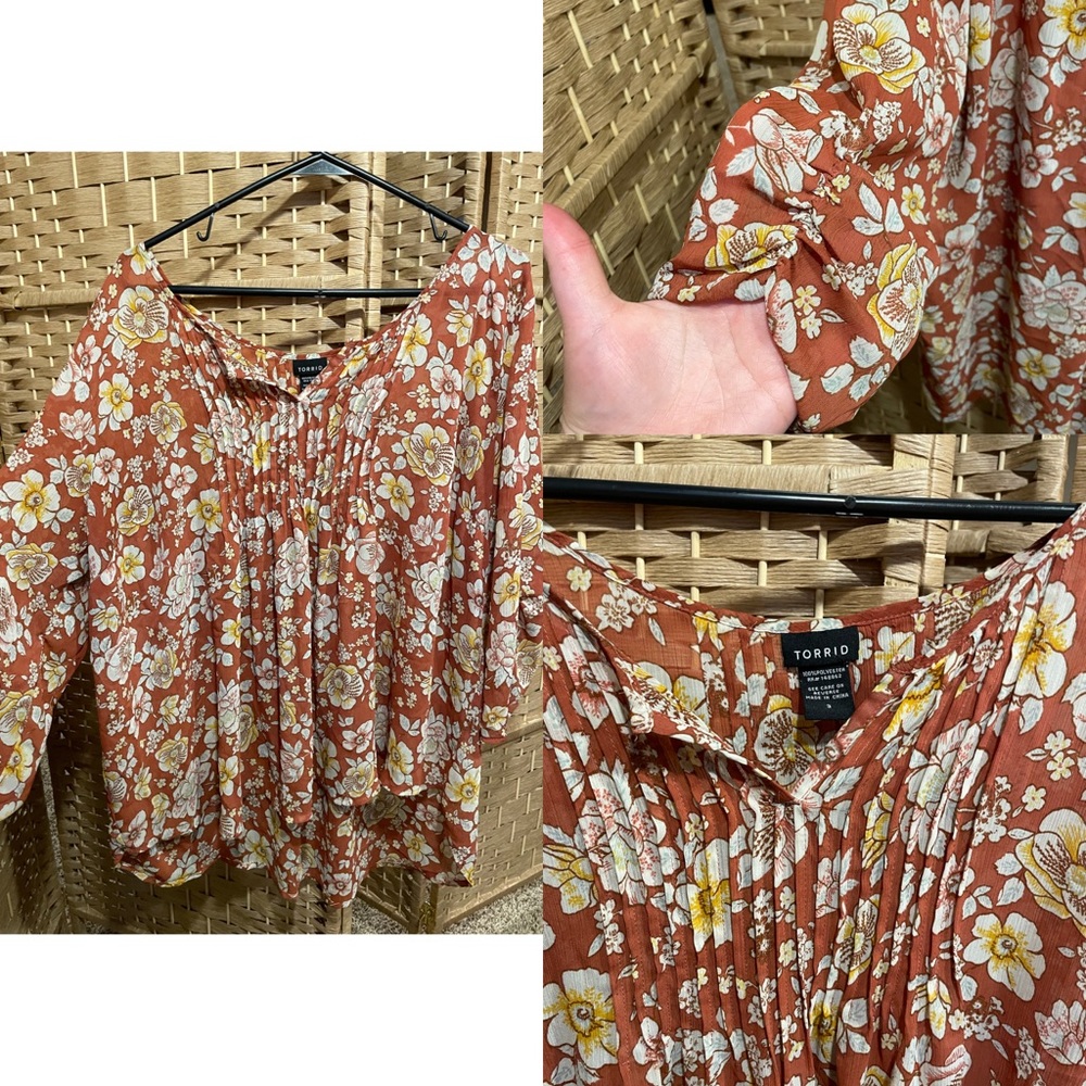 Torrid 3X Floral Top